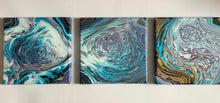 Load image into Gallery viewer, Acrylic Pouring triptych art
