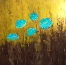 Load image into Gallery viewer, Golden poppies, Original acrylic art on canvas 80x80 cm