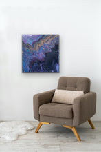 Load image into Gallery viewer, Golden waters in universe, acrylic pouring on canvas
